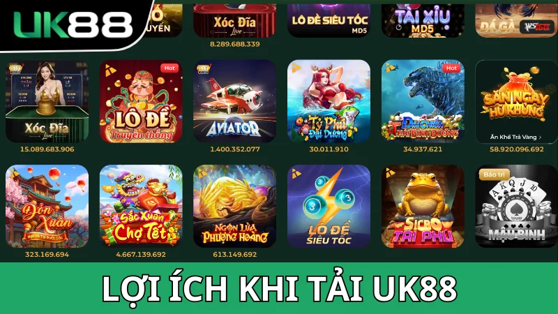 Lợi ích gì khi tải app UK88 về máy