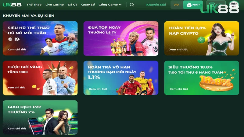 Tham gia sự kiện khuyến mãi để nhận code thưởng